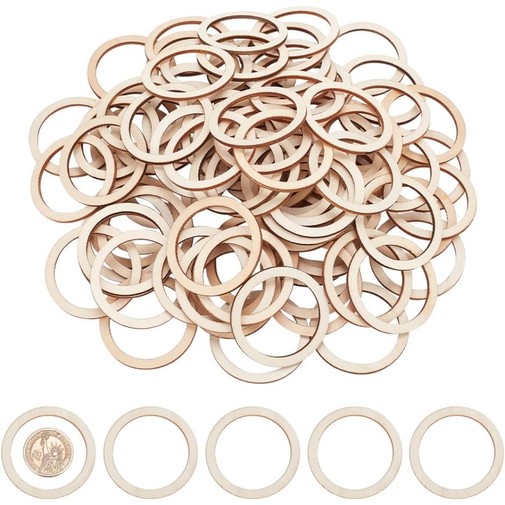 Wood Ring Blank - 100 pezzi 1.96 