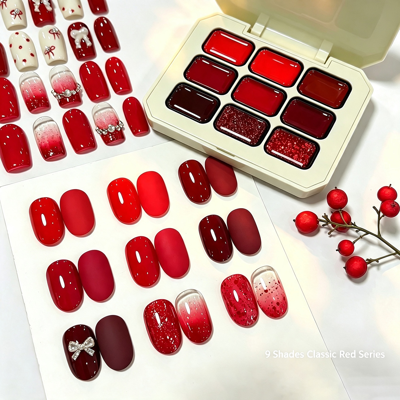 Resin Glitter Pack - 9 Colori di Classico Gel per