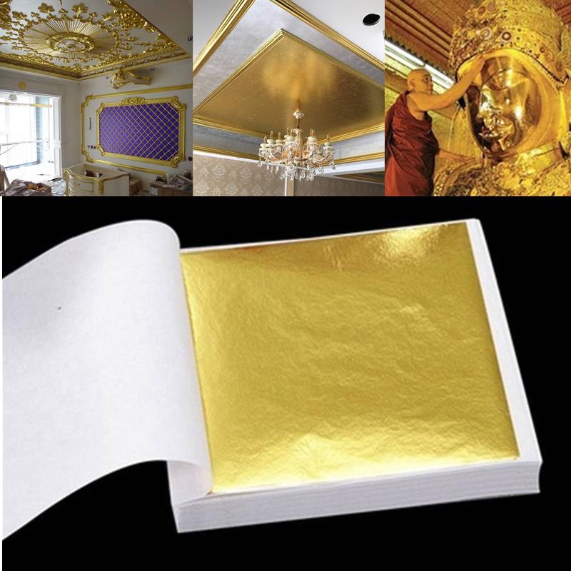 Gold Foil Flakes - 100 pezzi fogli di lamina d'oro