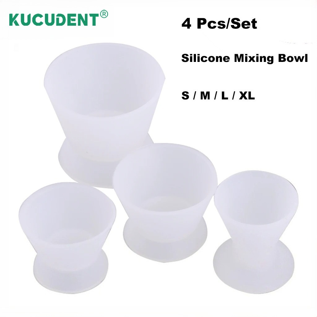 Mixing Cup Silicone - Set di 4 Pezzi: Coppette in