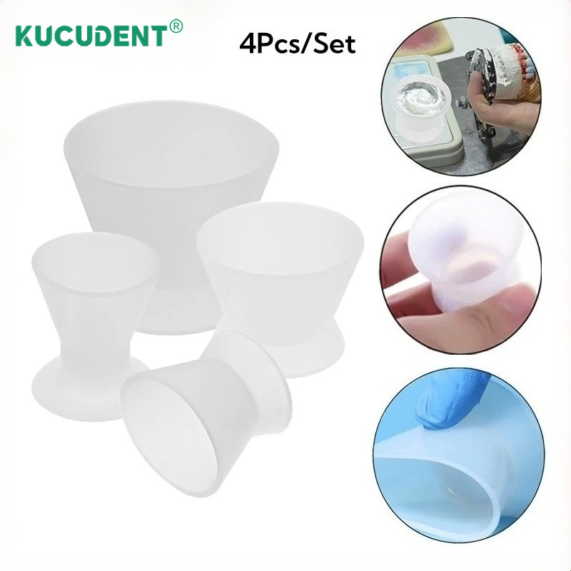 Mixing Cup Silicone - Set di 4 Pezzi: Coppette per