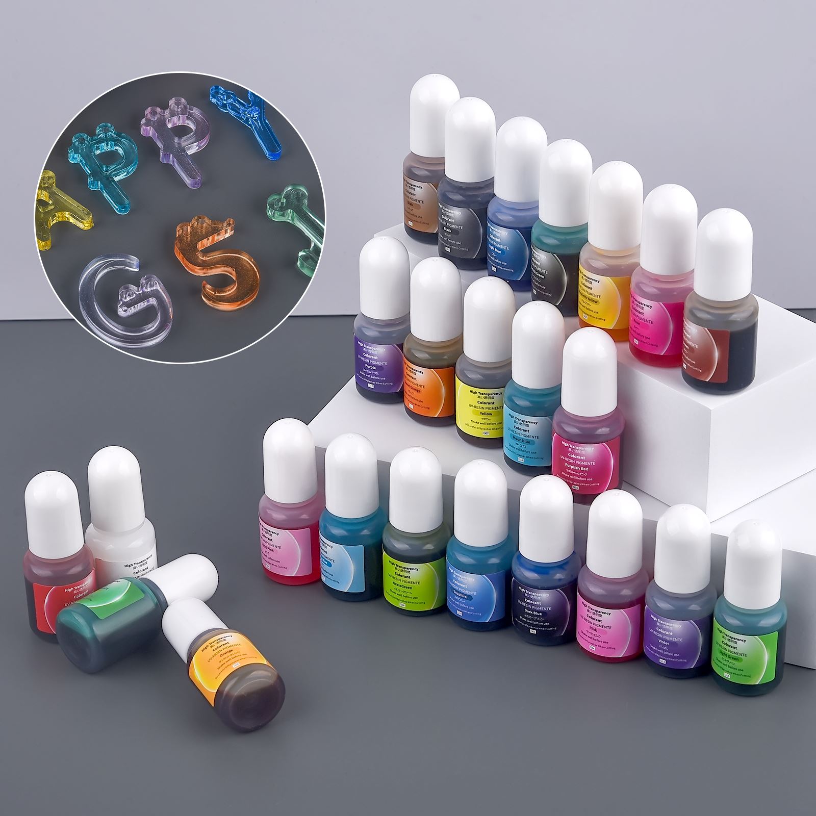 24 colori 5ml pigmento di resi - Epoxy Uv Resin Kit recensione e prezzo